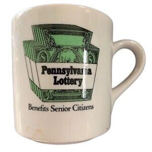 Vintage Jackson China Pennsylvania Lottery Coffee Mug